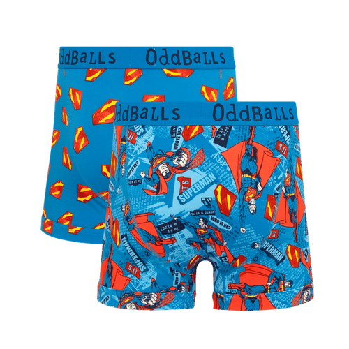 Superman Bundle - Mens Cotton Boxer Shorts 2 Pack
