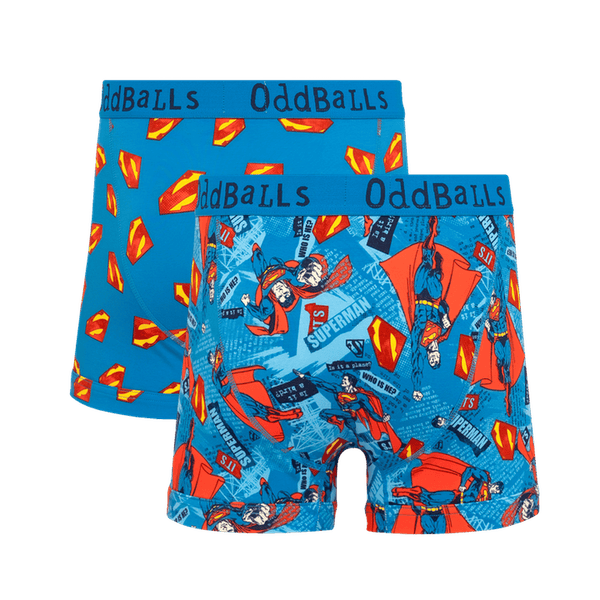 Superman Bundle - Mens Cotton Boxer Shorts 2 Pack