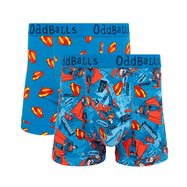 Superman Bundle - Mens Cotton Boxer Shorts 2 Pack