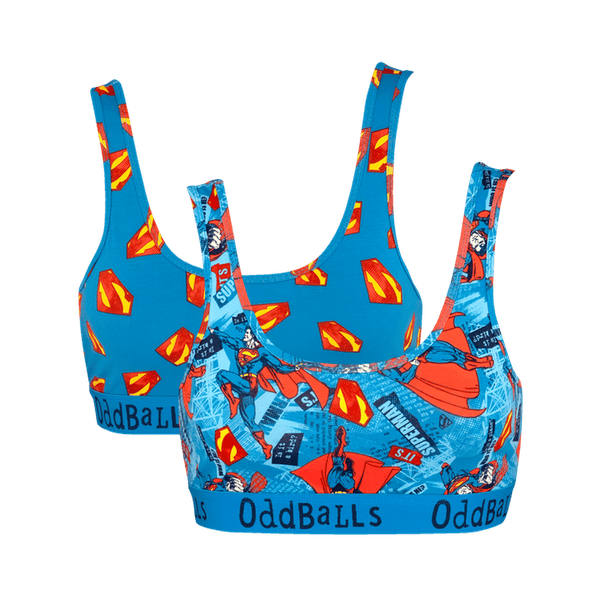 Superman Bundle - Ladies Bralette 2 Pack