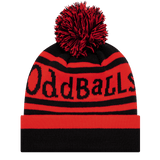 Black | Scarlet - Bobble Hat