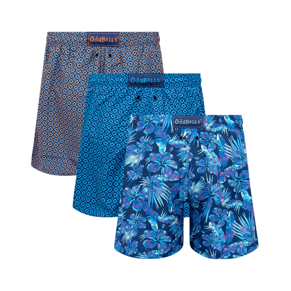 Tropical Bundle - Mens Swim Shorts 3 Pack