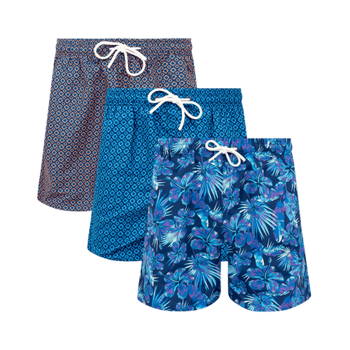 Tropical Bundle - Mens Swim Shorts 3 Pack