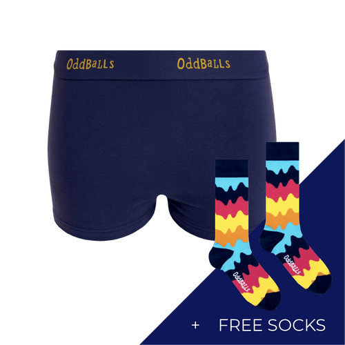 Women's Plain Cotton Boxer Shorts Subscription - Monthly (Free Socks + Free Delivery!)