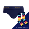 Women's Plain Brief Knickers Subscription - 6 Months Prepaid (Free Socks + Free Delivery!)
