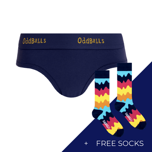 Women's Plain Brief Knickers Subscription - Monthly (Free Socks + Free Delivery!)