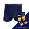 Men's Plain Cotton Boxer Shorts Subscription - 12 Month Prepaid (Free Socks + Free Delivery!)