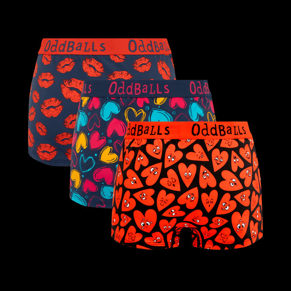 Valentine's Day Bundle - Ladies Boxer Shorts 3 Pack