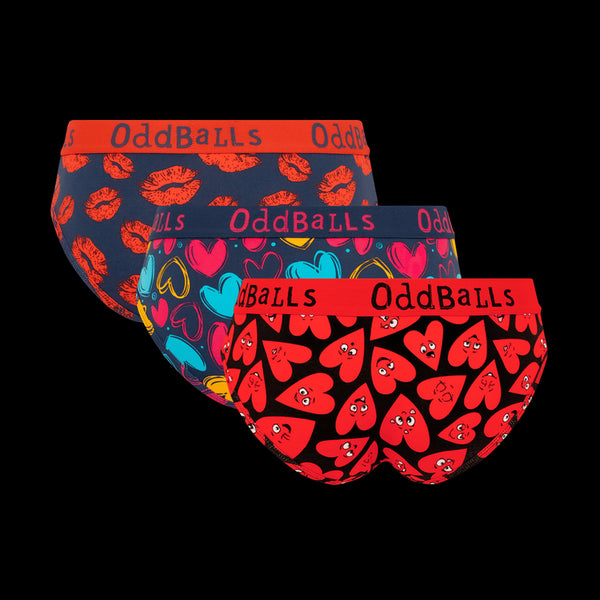 Valentine's Day Bundle - Ladies Briefs 3 Pack