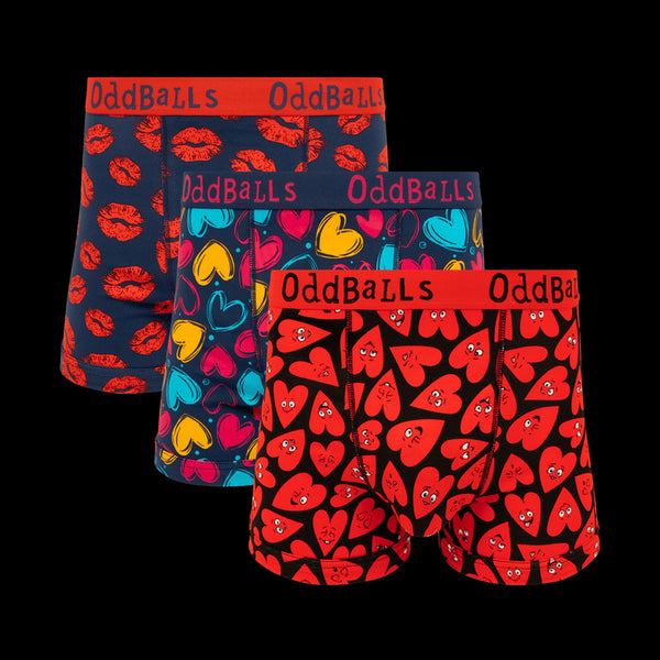 Valentine's Day Bundle - Mens Boxer Short 3 Pack