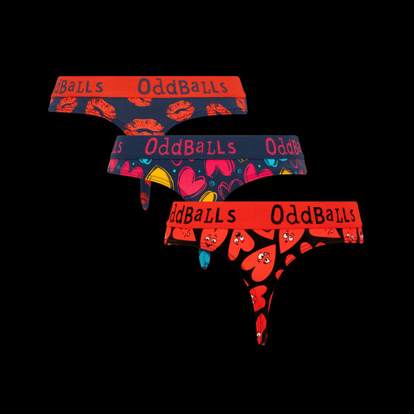 Valentine's Day Bundle - Ladies Thong 3 Pack