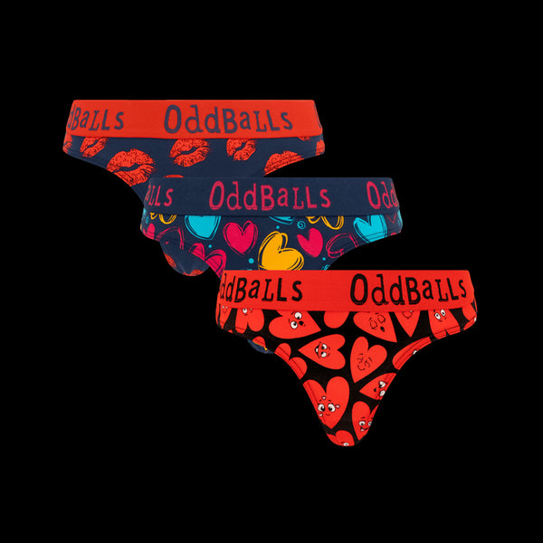 Valentine's Day Bundle - Ladies Thong 3 Pack