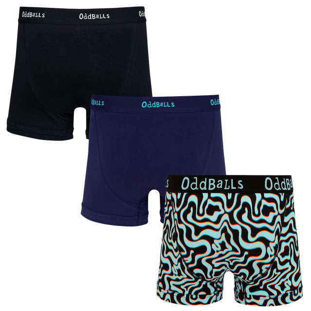 Wave Bundle - Mens Boxer Shorts 3 Pack Bundle