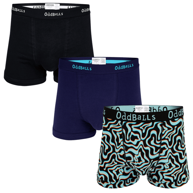 Wave Bundle - Mens Boxer Shorts 3 Pack Bundle