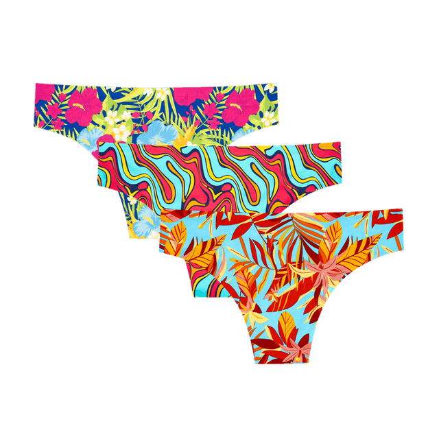 Getaway Bundle - Ladies Seamless Brazilian Briefs 3 Pack Bundle