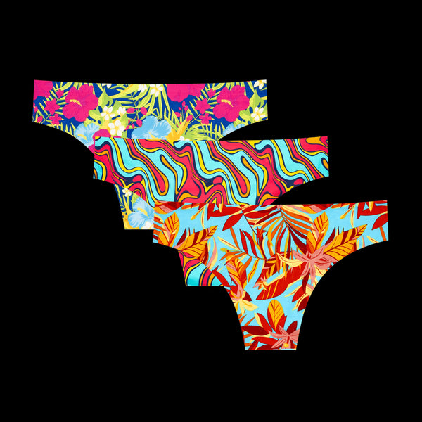 Winter Getaway Bundle - Ladies Seamless Brazilian Briefs 3 Pack Bundle