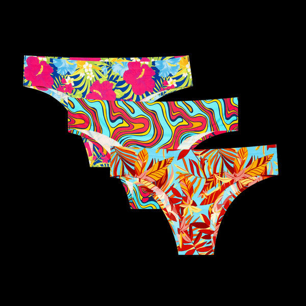 Winter Getaway Bundle - Ladies Seamless Brazilian Briefs 3 Pack Bundle