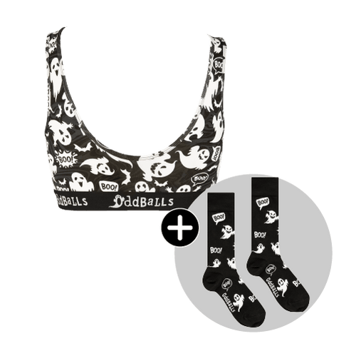 Ghosts Bundle - Ladies Bralette & Matching Socks