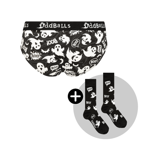 Ghosts Bundle - Ladies Briefs & Matching Socks