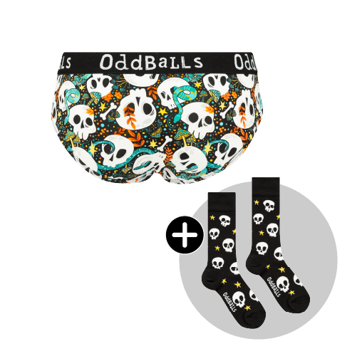 Bones Bundle - Ladies Briefs & Matching Socks