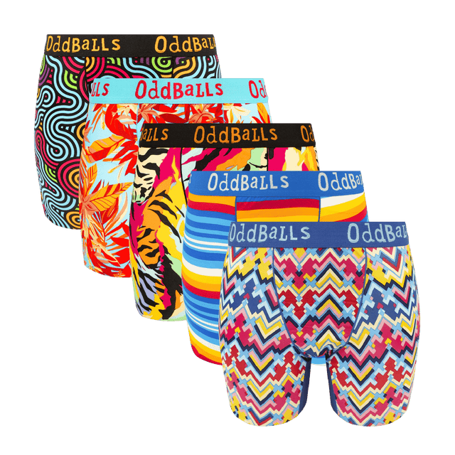 Bargain Bums Bundle - Ladies Bamboo Boxer Shorts 5 Pack