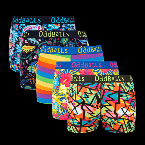 Bargain Bums Bundle - Ladies Boxer Shorts 5 Pack