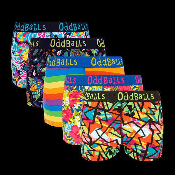 Bargain Bums Bundle - Ladies Boxer Shorts 5 Pack