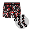 Disco Santa Bundle - Ladies Boxer Shorts & Matching Socks