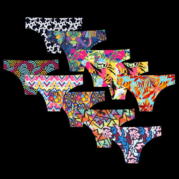 Loyal Legends Bundle - Ladies Seamless Brazilian Briefs 10 Pack Bundle