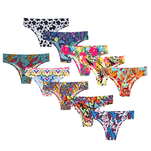 Loyal Legends Bundle - Ladies Seamless Brazilian Briefs 10 Pack Bundle