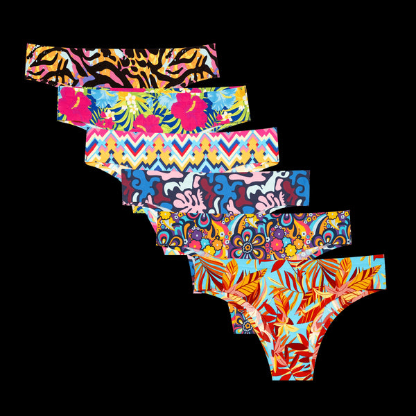 Bargain Bums Bundle - Ladies Seamless Brazilian Briefs 6 Pack