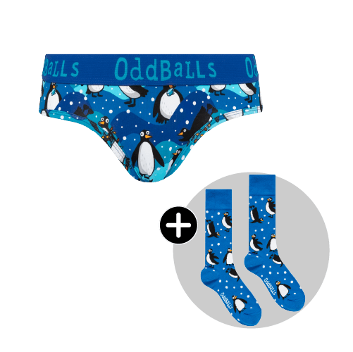 Penguins Bundle - Ladies Briefs & Matching Socks