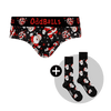 Disco Santa Bundle - Ladies Briefs & Matching Socks