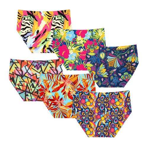 Bargain Bums Bundle - Ladies Seamless Full Briefs 6 Pack