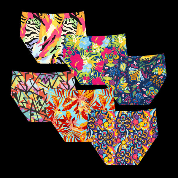 Bargain Bums Bundle - Ladies Seamless Full Briefs 6 Pack