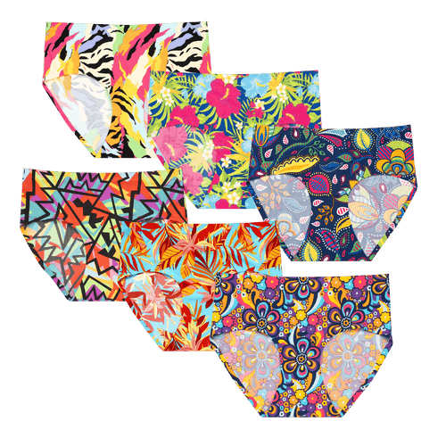 Bargain Bums Bundle - Ladies Seamless Full Briefs 6 Pack