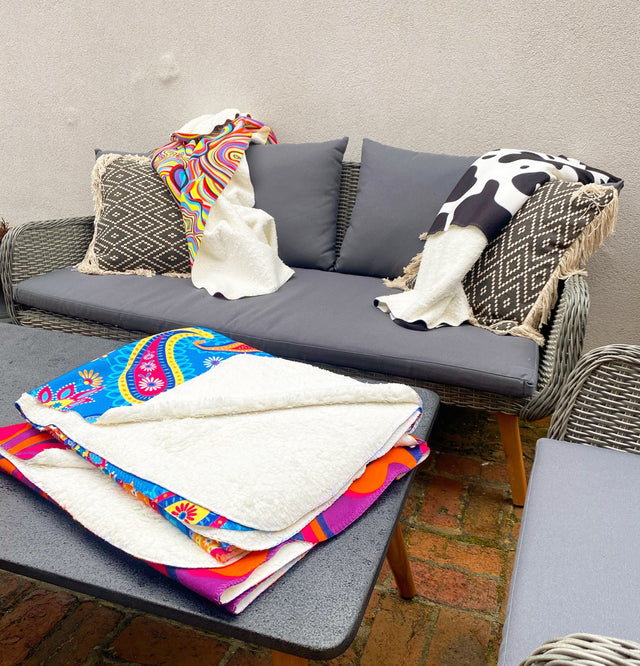 Paisley - Luxury Sherpa Fleece Blanket