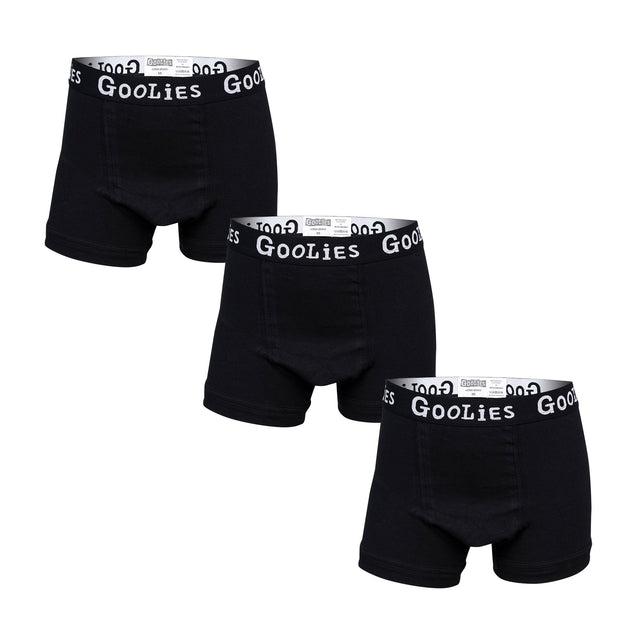 Classic Black Bundle - Kids Boxer Shorts 3 Pack Bundle