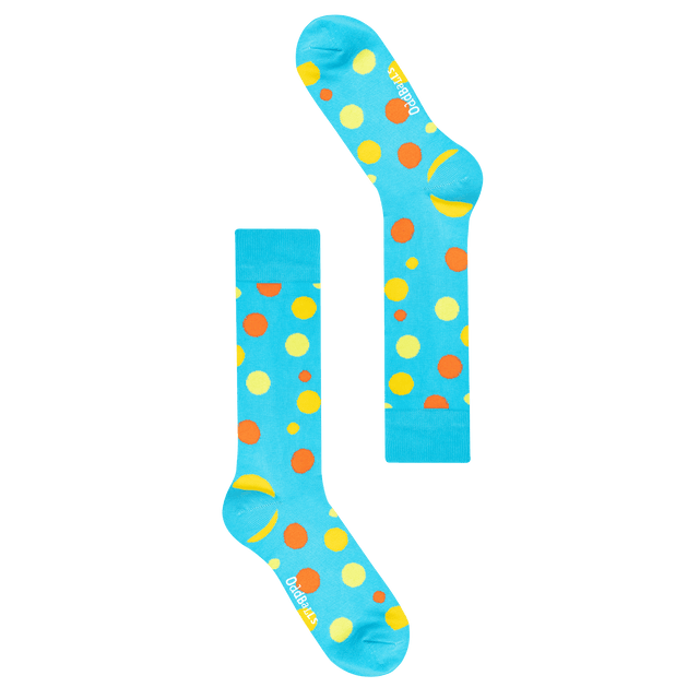 Cyan Polka Dot - Socks Size 1-2