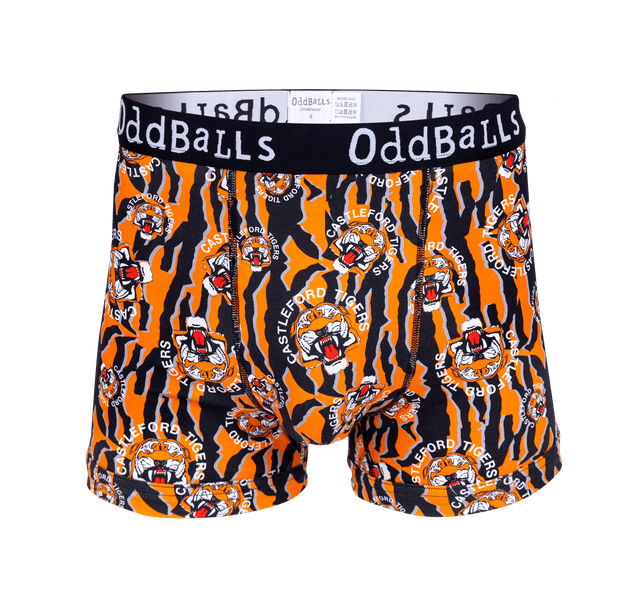 Castleford Tigers - Stripe - Mens Boxer Shorts