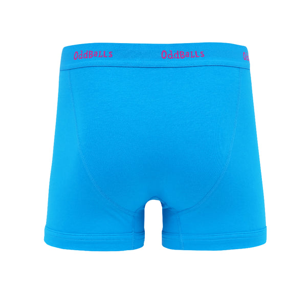 Cyan & Magenta - Mens Cotton Boxer Shorts