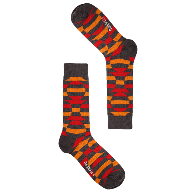 Charcoal Circles - Socks