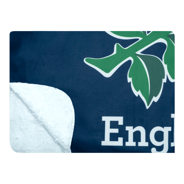 England Rugby Navy - Luxury Sherpa Fleece Blanket