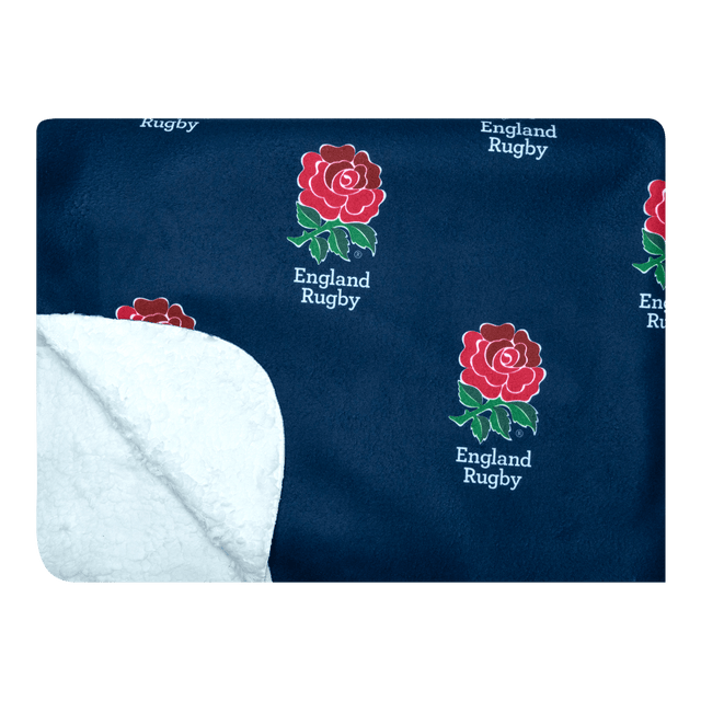 England Rugby Navy - Repeat - Luxury Sherpa Fleece Blanket