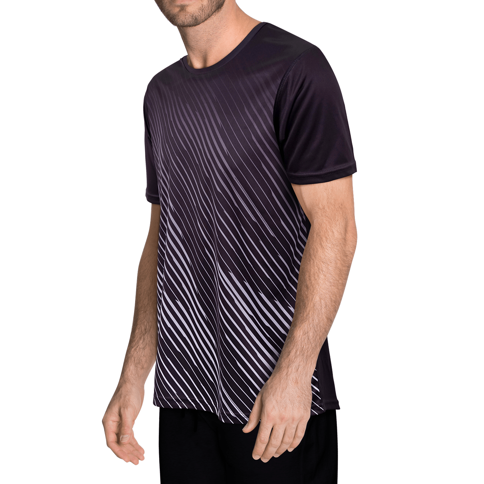 Zig Zag Grey Flex Fit Training T Shirt