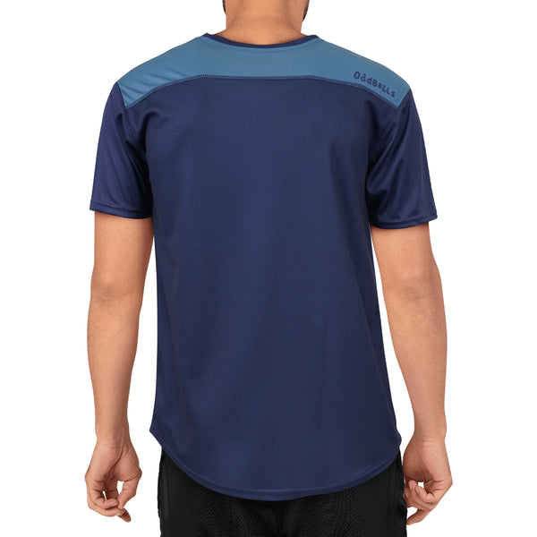 Navy / Green - Gradient - Flex Fit - Mens Training T-Shirt