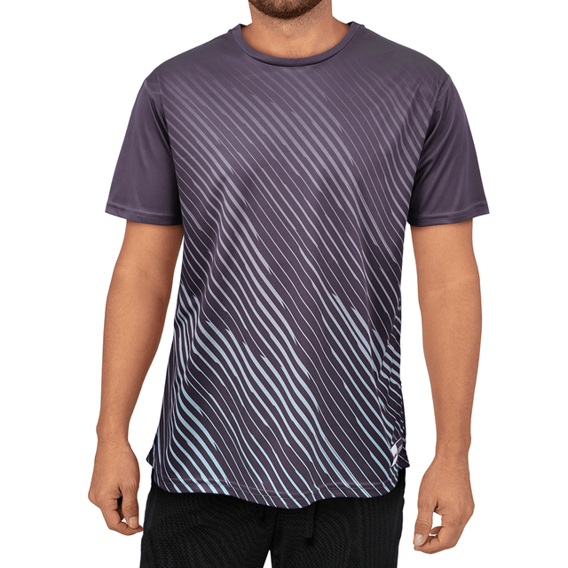 Zig Zag - Grey / Mint - Flex Fit - Mens Training T-Shirt
