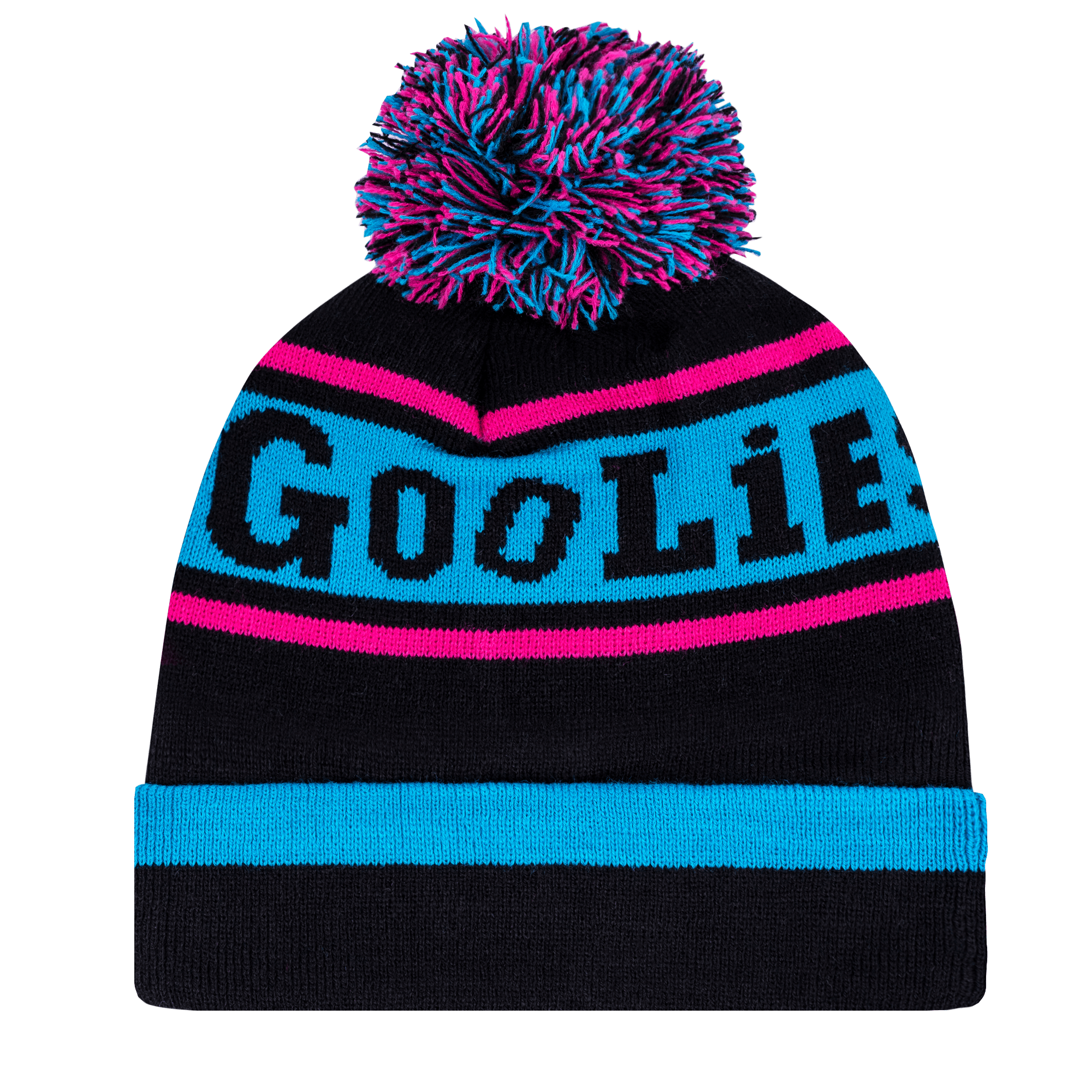 Original Cyan Magenta Bobble Hat 4