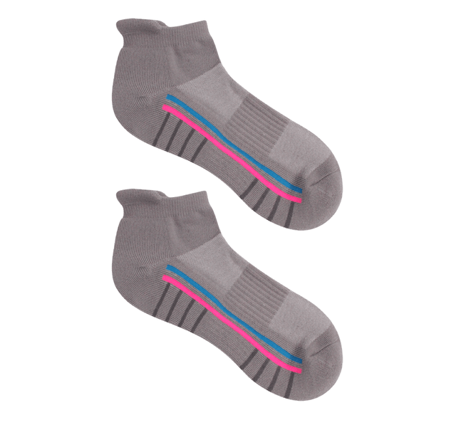 Ankle Trainer Socks - Grey (Made From Recycled Plastic)