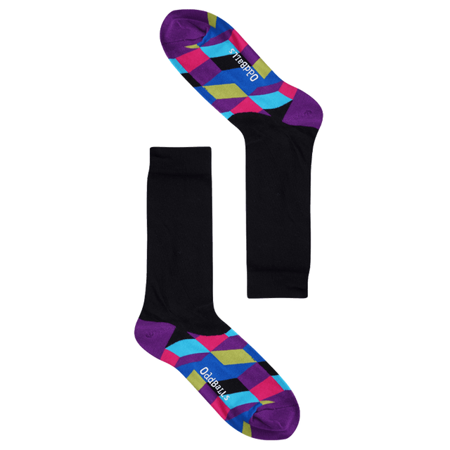 Hidden Purple Tetris - Socks